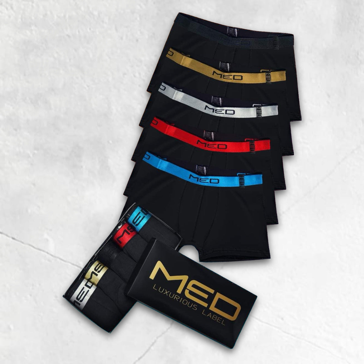 MED LOGAN BOXERS - ΣΕΤ 5 CODE 104