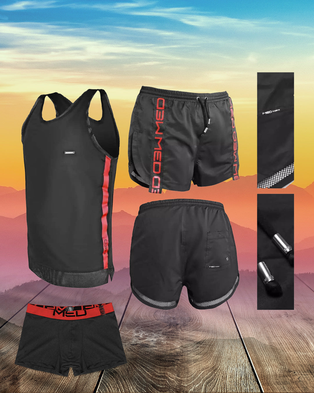 MED ΣΕΤ ΚΟΚΚΙΝΟ ΚΟΝΤΟ ΜΑΓΙΟ ΔΩΡΟ 1 ΕΣΩΡΟΥΧΟ