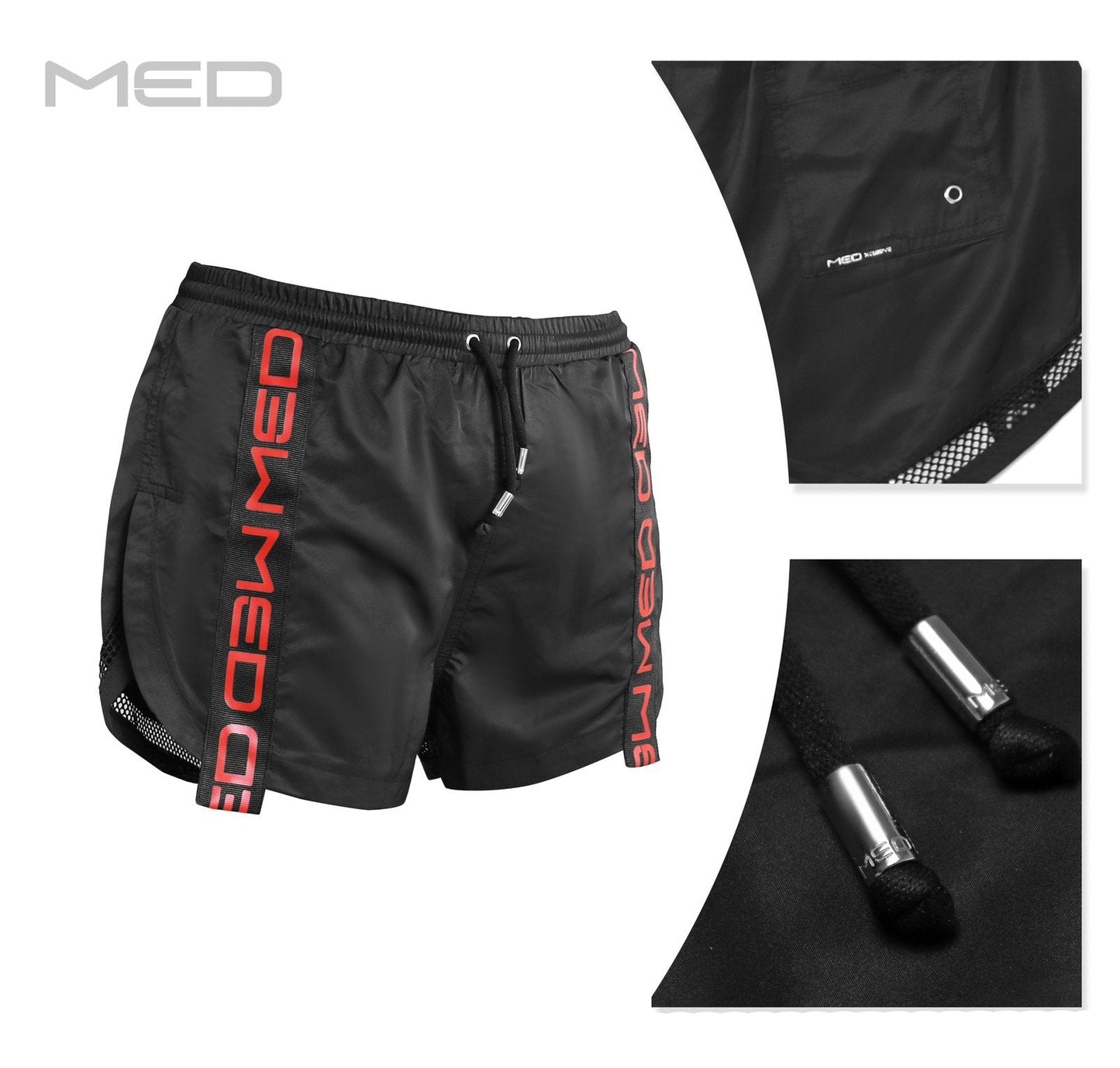 ΚΟΝΤΟ ΑΝΔΡΙΚΟ MED ΜΑΓΙΟ ΚΟΚΚΙΝΟ